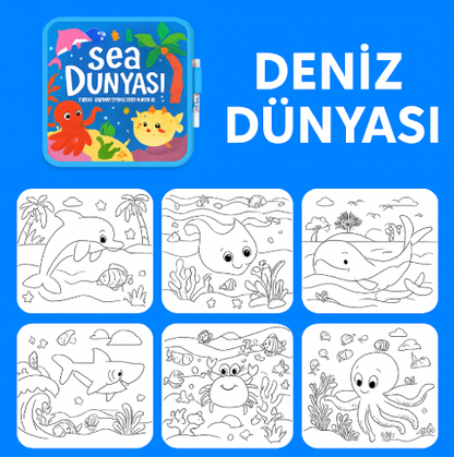 Lunavo™ Yeniden Kullanılabilir Boyama Kitabı